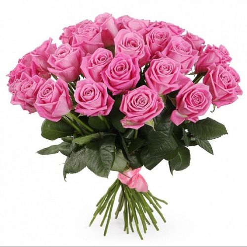 Заказать букет из 35-ти розовых роз с доставкой по Агрызу
